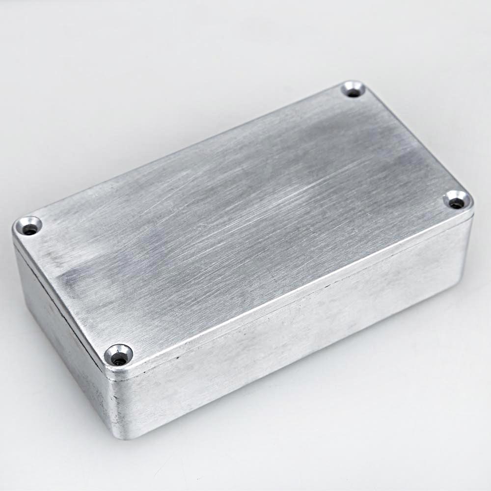 Musical Instrument Box - 1590B Kabel-Stompbox-Gehäuse mit Schrauben, Aluminium-Gitarreneffektgehäuse, Ersatzhalter