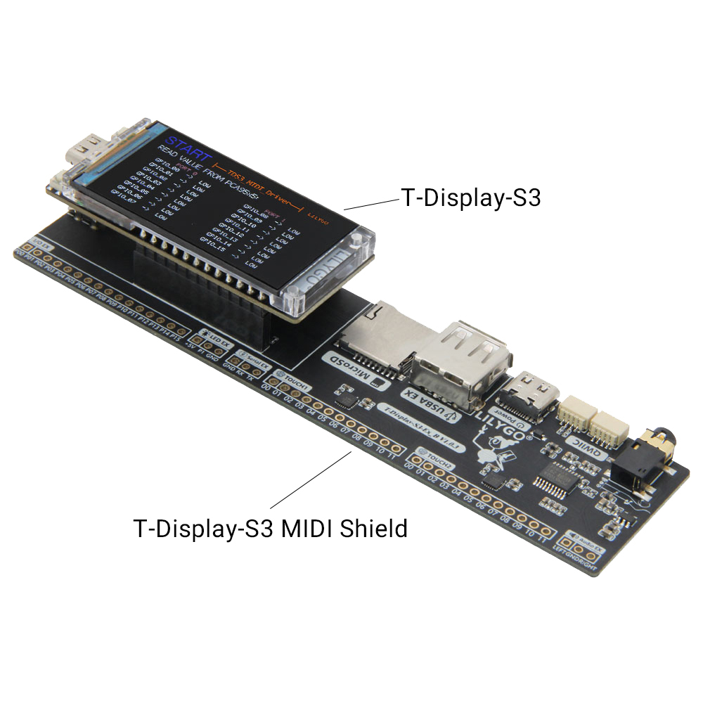 T-Display-S3 MIDI Shield Entwi – Musical Instrument Digital Interface (Midi) Bewertung und Preis
