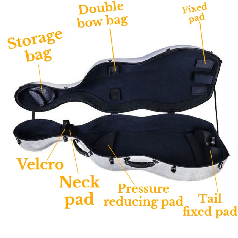 4/4 Carbon Fiber Cello Fall Kr – Musical Instrument Box Bewertung und Preis