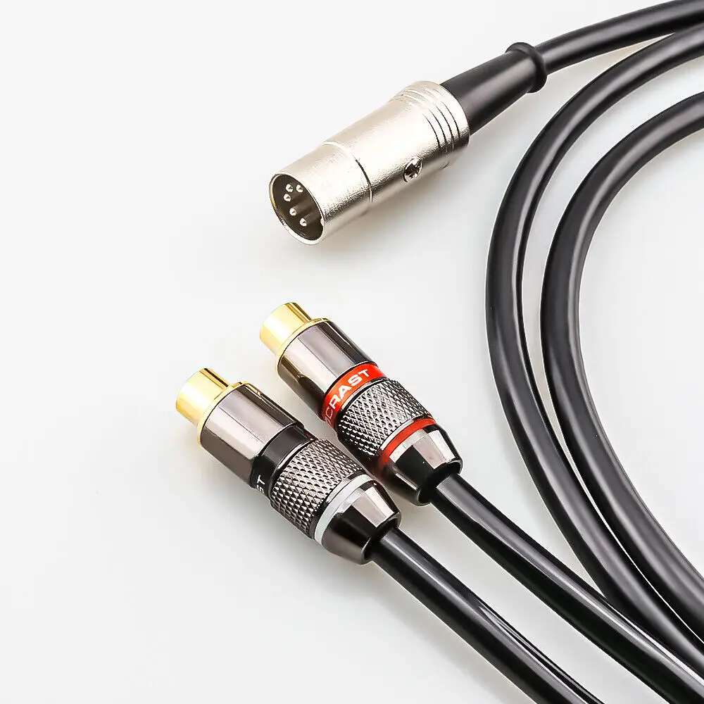5-Pin-DIN-Stecker auf 2-RCA-Bu – Musical Instrument Image Bewertung und Preis