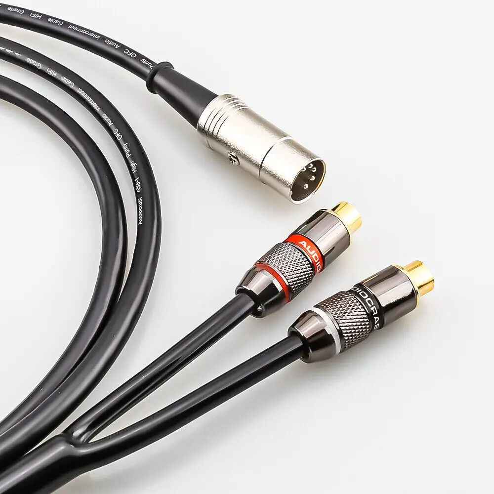 5-Pin-DIN-Stecker auf 2-RCA-Bu – Musical Instrument Image Bewertung und Preis