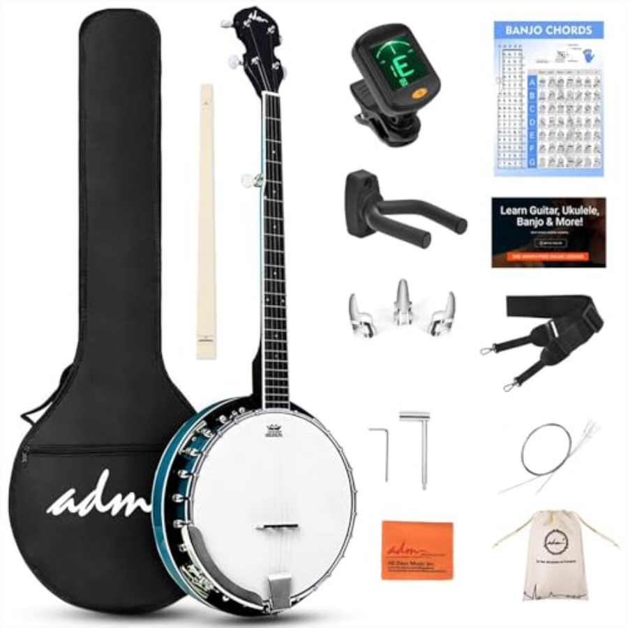Banjo 5-Saiter in Vollgröße, 3 – Banjo 5 String Open Bewertung und Preis