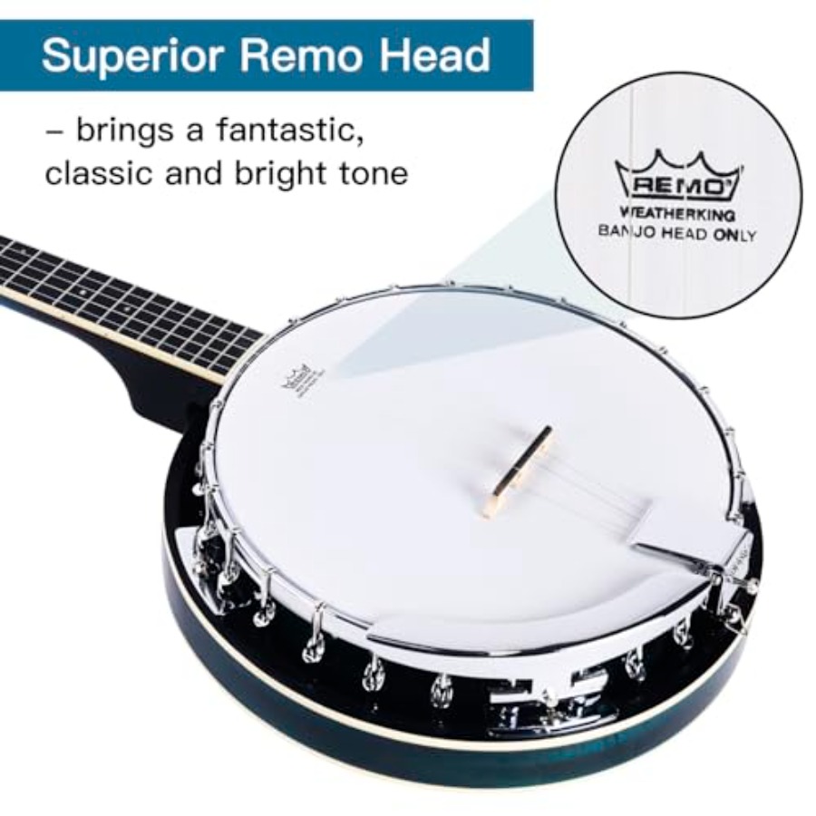 Banjo 5-Saiter in Vollgröße, 3 – Banjo 5 String Open Bewertung und Preis