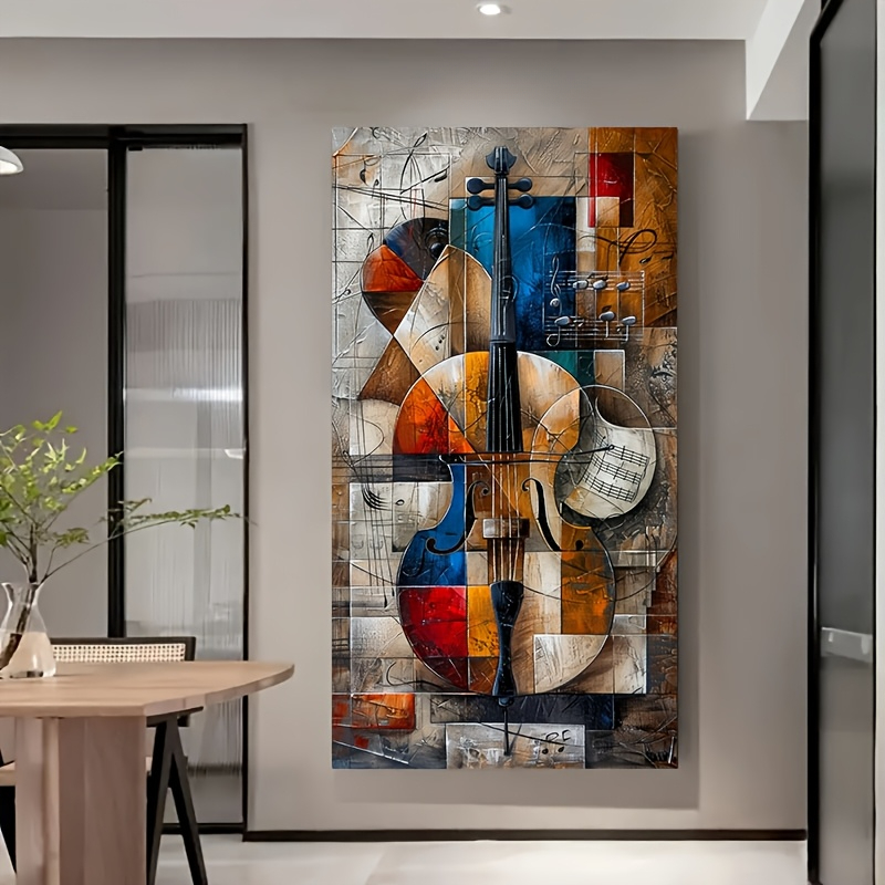 Moderne abstrakte Cello Poster – Musical Instrument Image Bewertung und Preis